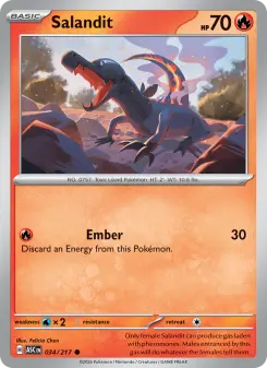 Salandit 34 — shown as an example of the Holofoil finish