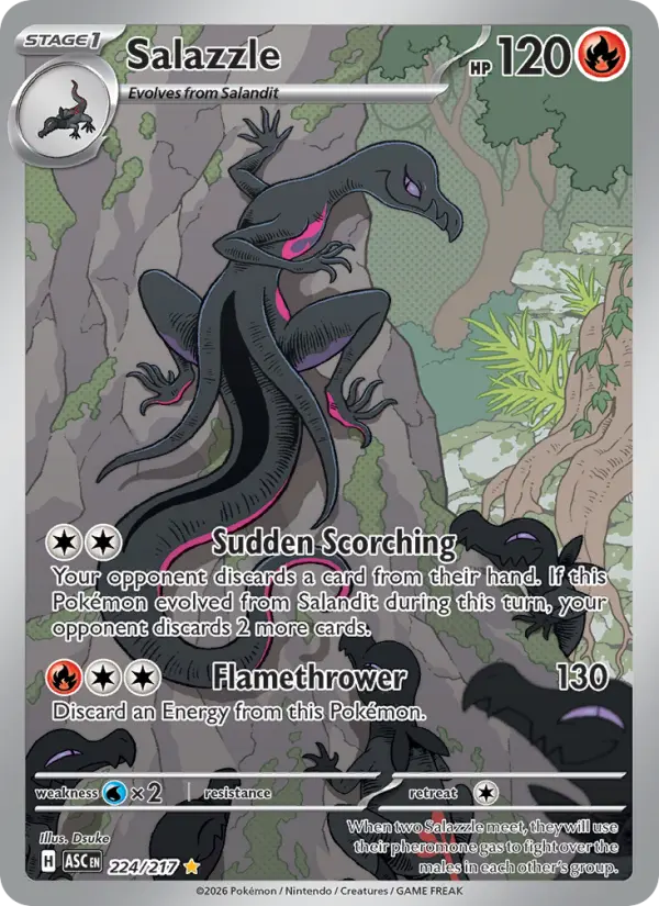 Salazzle 224 card from Ascended Heroes