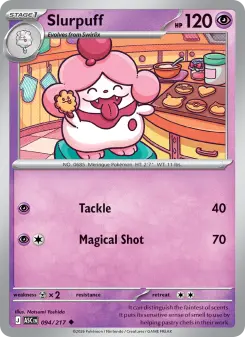 Slurpuff 94 — shown as an example of the Holofoil finish