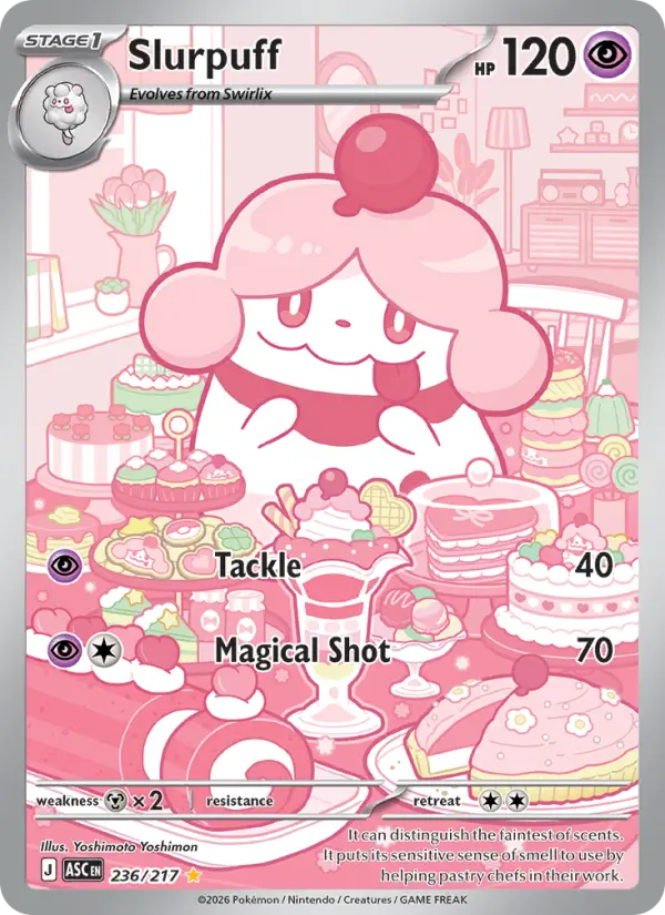 Slurpuff 236 — Ascended Heroes 236, Holofoil finish