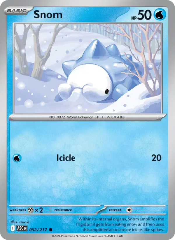 Snom 52 card from Ascended Heroes