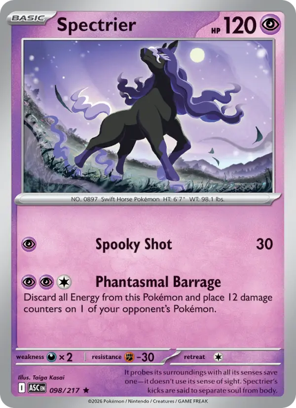 Spectrier 98 — Ascended Heroes 98, Reverse Holofoil finish
