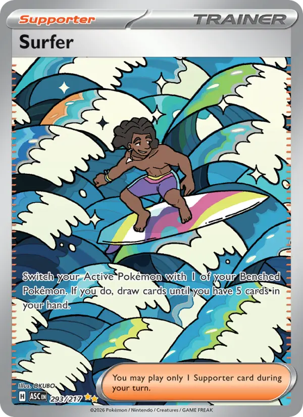 Surfer 293 — Ascended Heroes 293, Holofoil finish