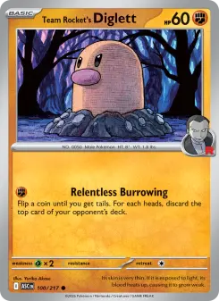 Team Rocket's Diglett — Ascended Heroes #100