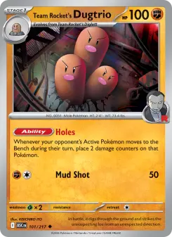 Team Rocket's Dugtrio — Ascended Heroes #101