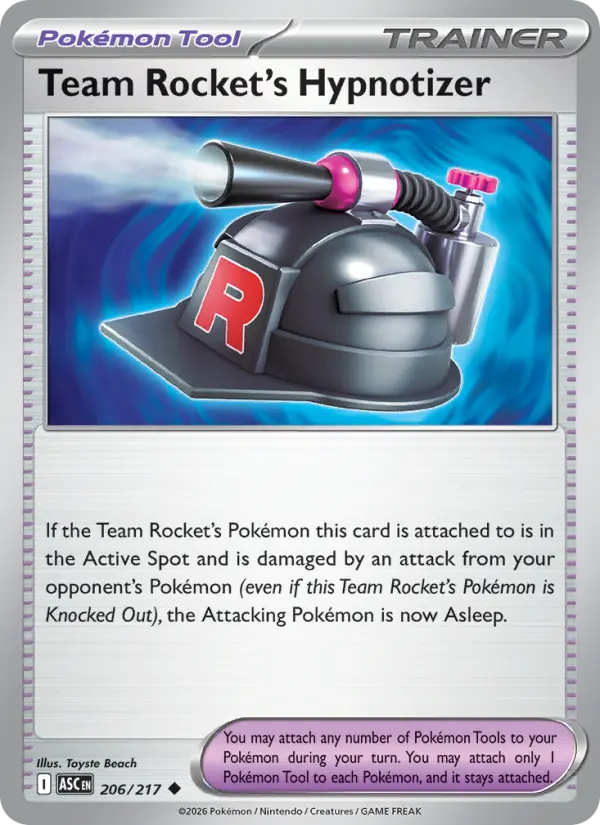 Team Rocket's Hypnotizer 206 — Ascended Heroes 206, Normal finish