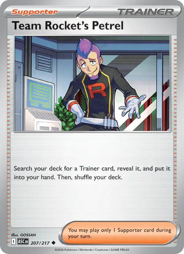 Team Rocket's Petrel 207 — Ascended Heroes 207, Normal finish