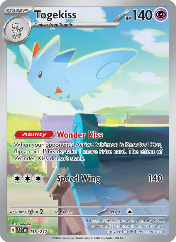 Togekiss 235 — Ascended Heroes 235, Holofoil finish