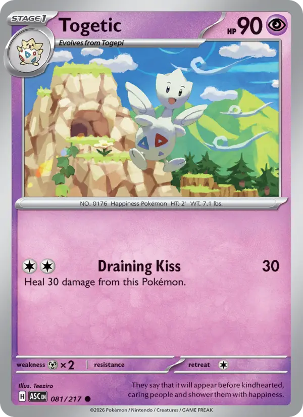 Togetic 81 — Ascended Heroes 81, Reverse Holofoil finish
