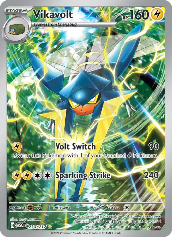 Vikavolt 230 — Ascended Heroes 230, Holofoil finish