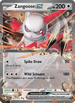 Zangoose ex 167 — Ascended Heroes
