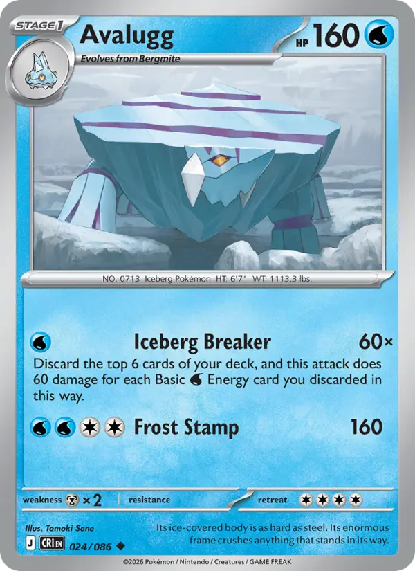Avalugg 24 card from Chaos Rising