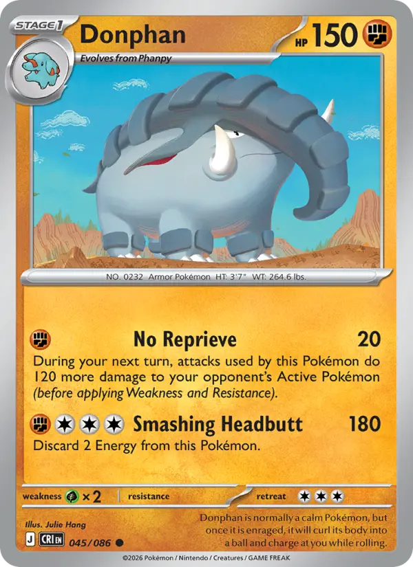 Donphan 45 card from Chaos Rising