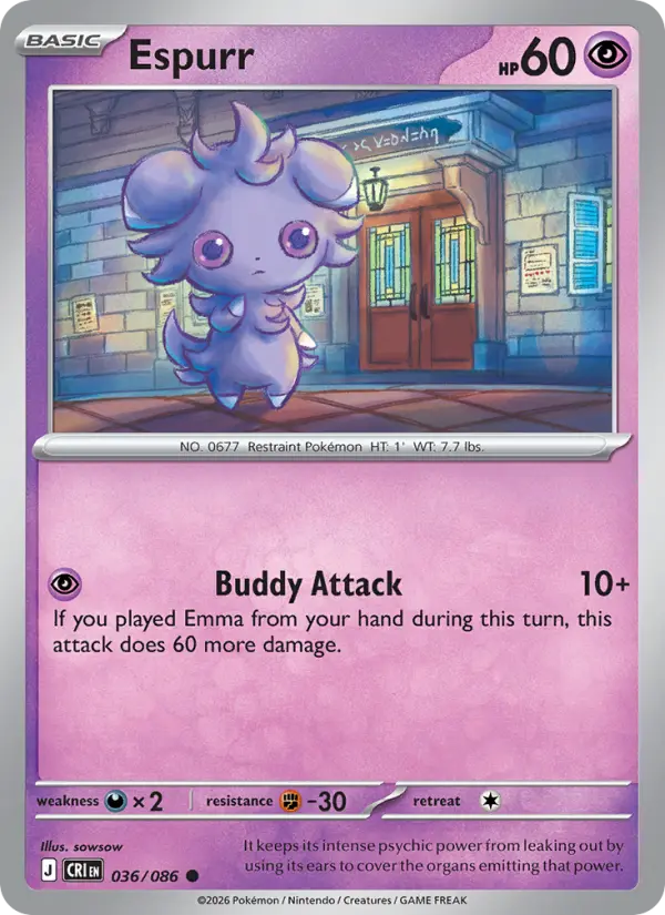 Espurr 36 — Chaos Rising 36, Normal finish