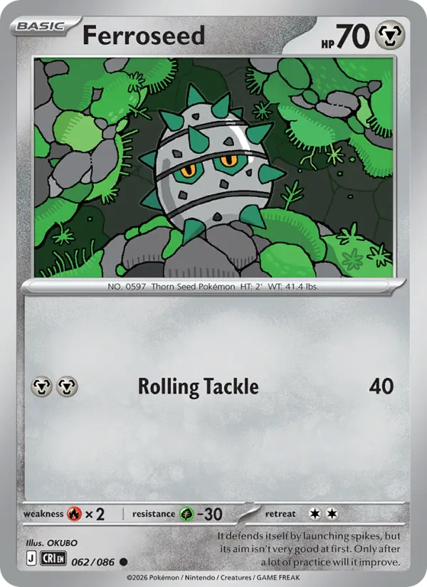 Ferroseed 62 — Chaos Rising 62, Normal finish