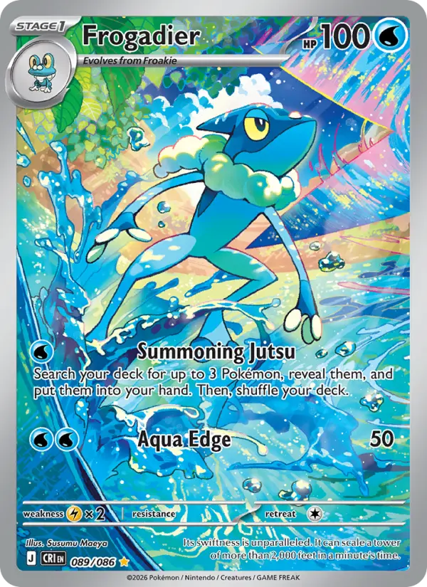 Frogadier 89 card from Chaos Rising