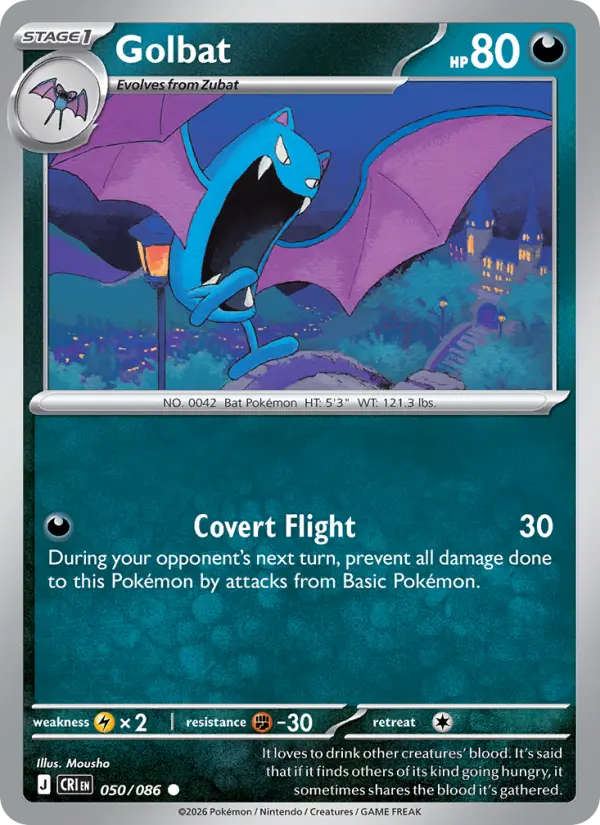 Golbat 50 — Chaos Rising 50, Normal finish