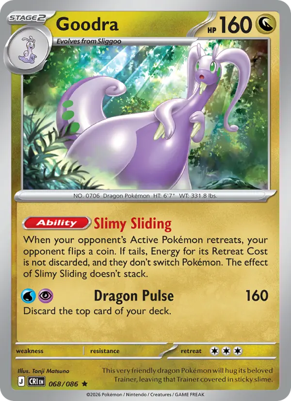 Goodra 68 — Chaos Rising 68, Holofoil finish