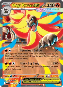 Mega Pyroar ex 15 — Chaos Rising