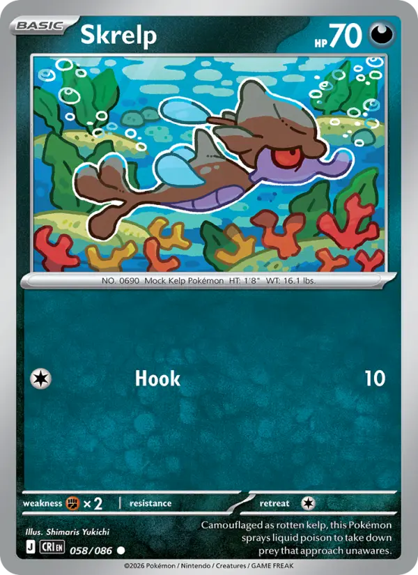 Skrelp 58 card from Chaos Rising