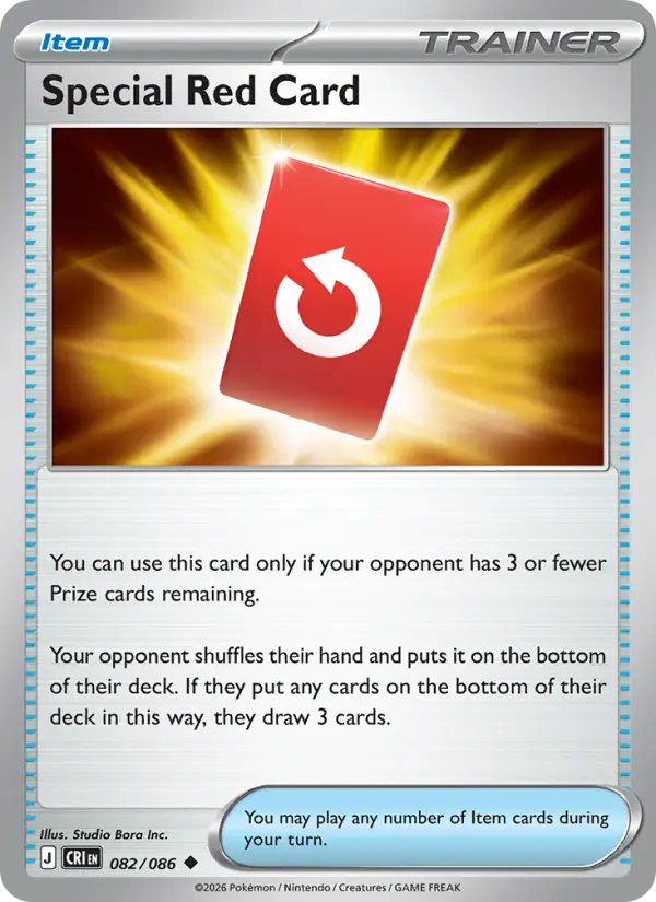 Special Red Card 82 — Chaos Rising 82, Normal finish