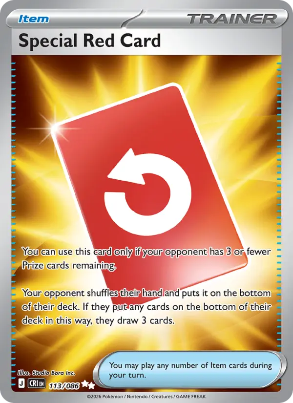 Special Red Card 113 — Chaos Rising 113, Holofoil finish