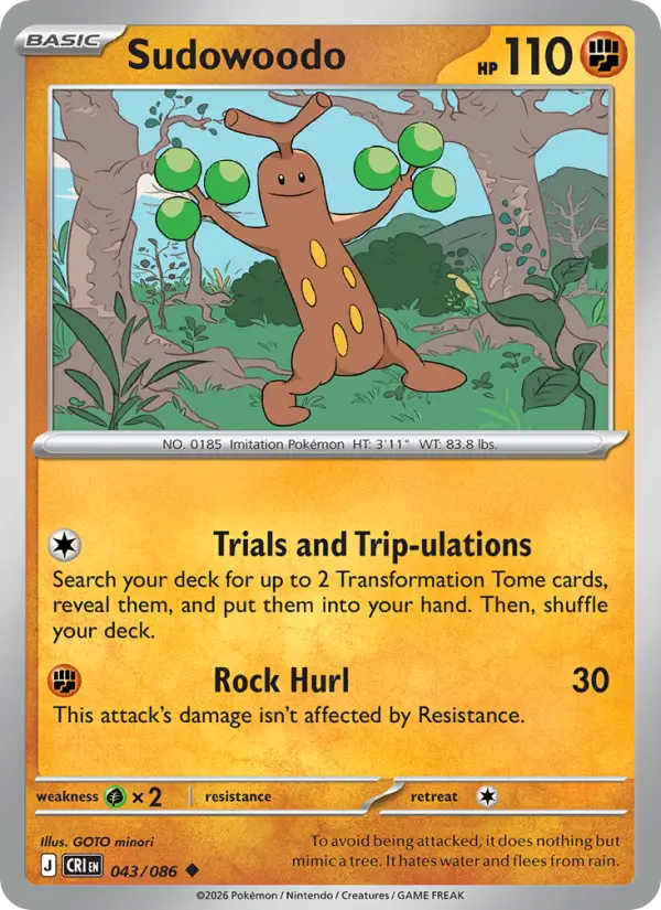 Sudowoodo 43 — Chaos Rising 43, Normal finish