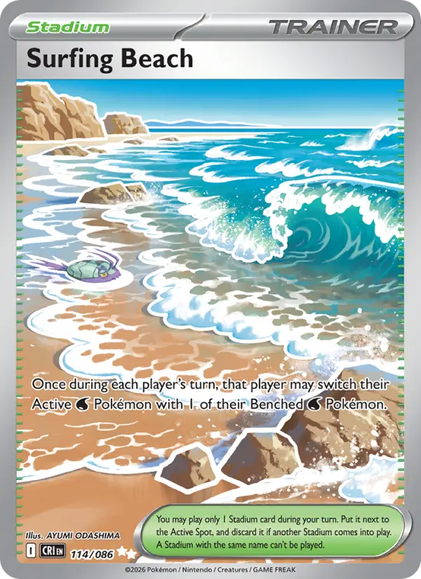 Surfing Beach 114 — Chaos Rising 114, Holofoil finish