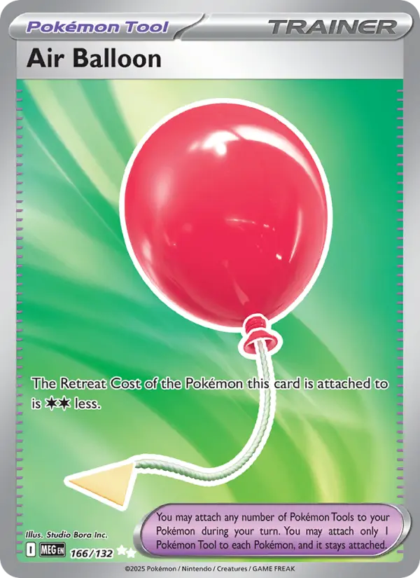 Air Balloon 166 — Mega Evolution 166, Holofoil finish