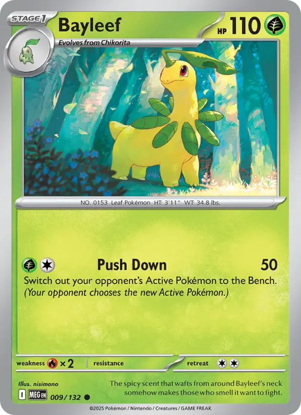 Bayleef 9 — Mega Evolution 9, Normal finish