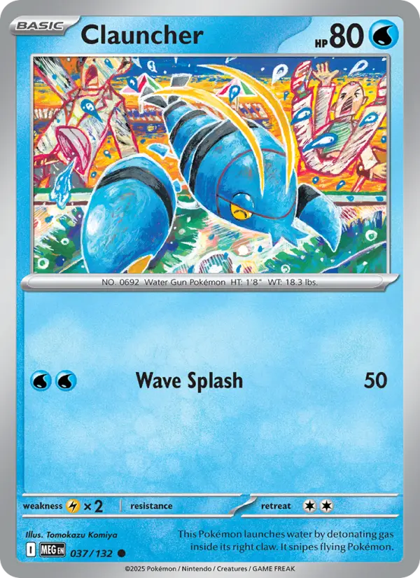 Clauncher 37 card from Mega Evolution