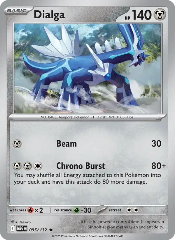 Dialga 95 — Mega Evolution 95, Holofoil finish