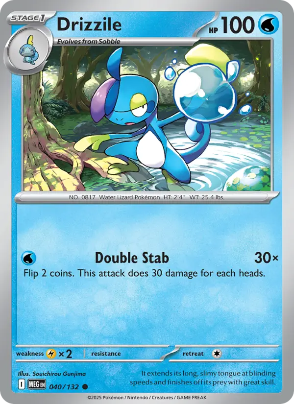 Drizzile 40 card from Mega Evolution