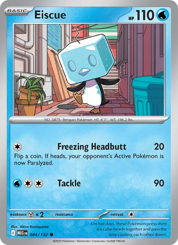 Eiscue 44 card from Mega Evolution