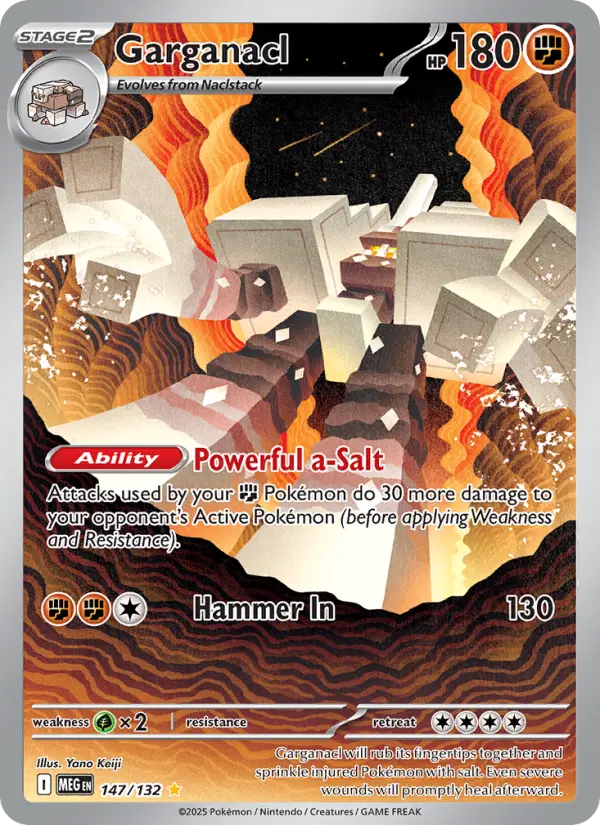 Garganacl 147 — Mega Evolution 147, Holofoil finish