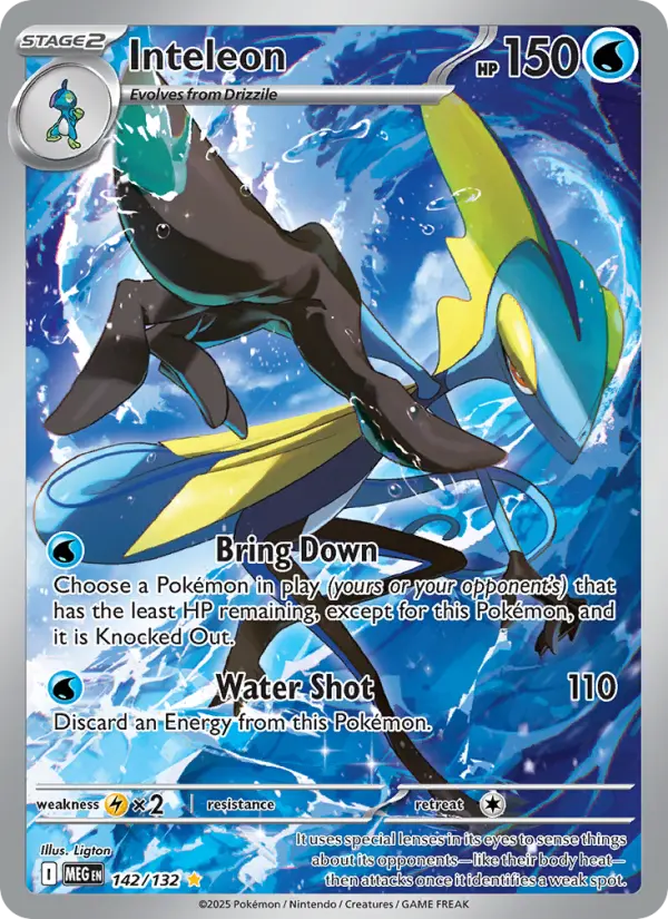 Inteleon 142 card from Mega Evolution