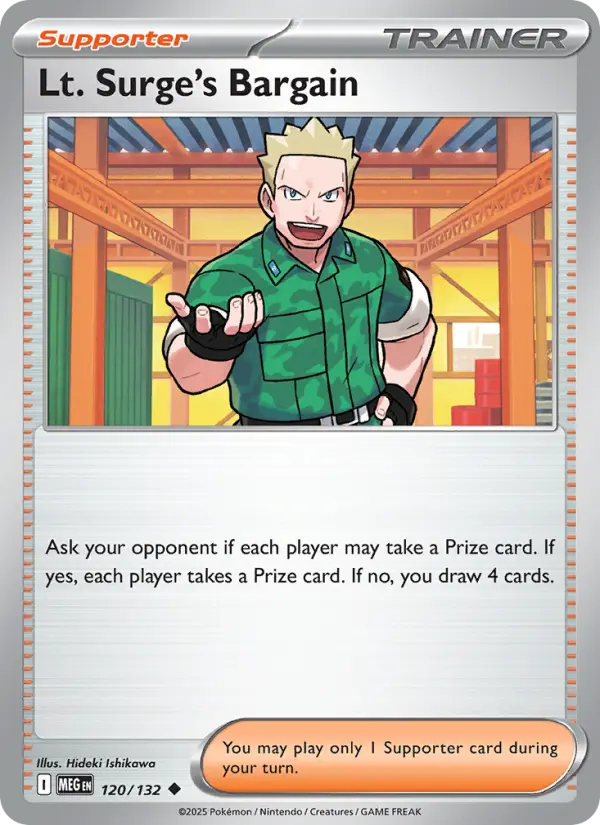 Lt. Surge's Bargain 120 — Mega Evolution 120, Normal finish