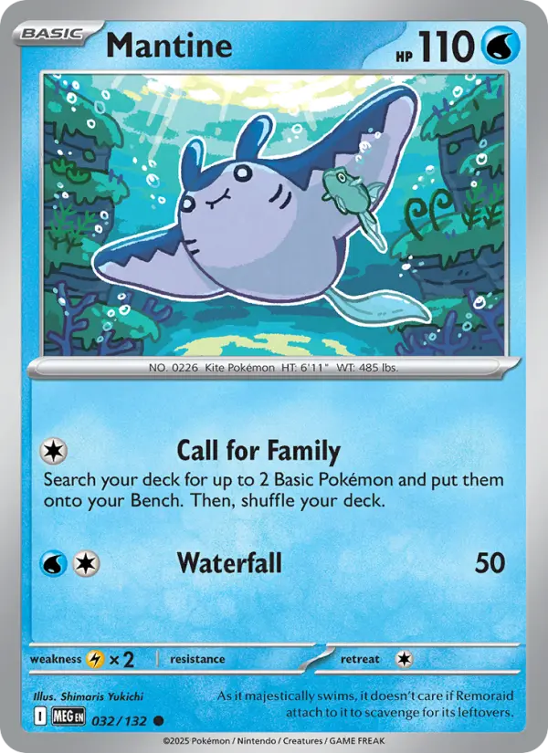 Mantine 32 — Mega Evolution 32, Normal finish