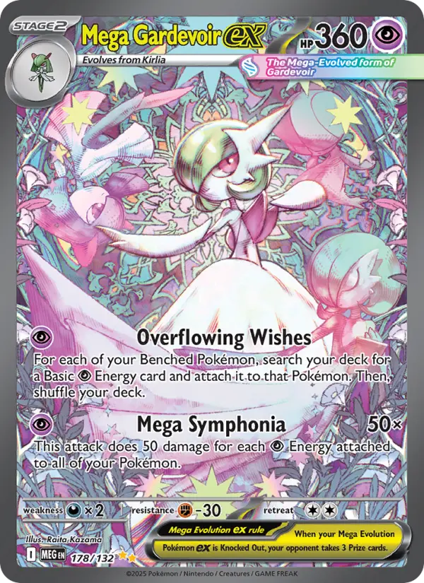 Mega Gardevoir ex 178 card from Mega Evolution