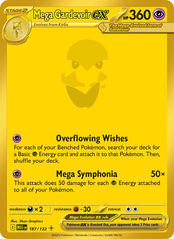 Mega Gardevoir ex 187 card from Mega Evolution