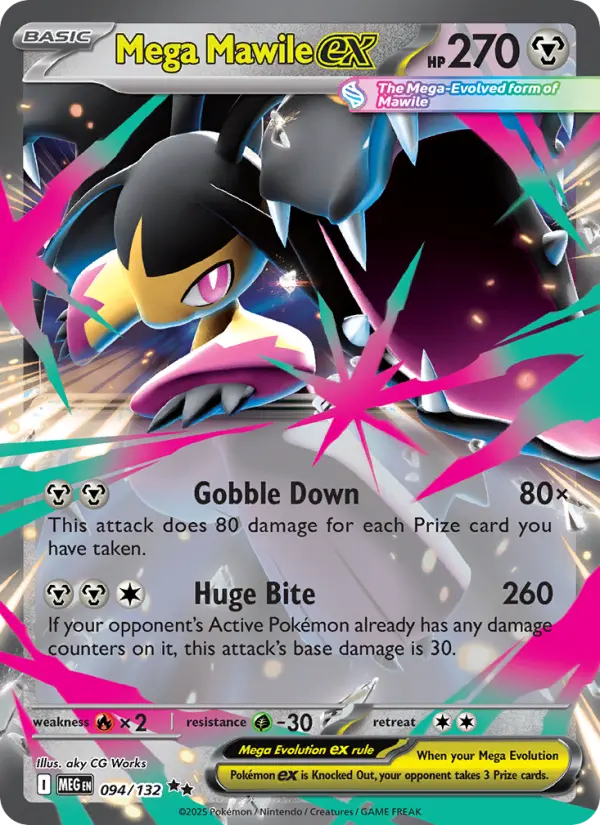 Mega Mawile ex 94 card from Mega Evolution