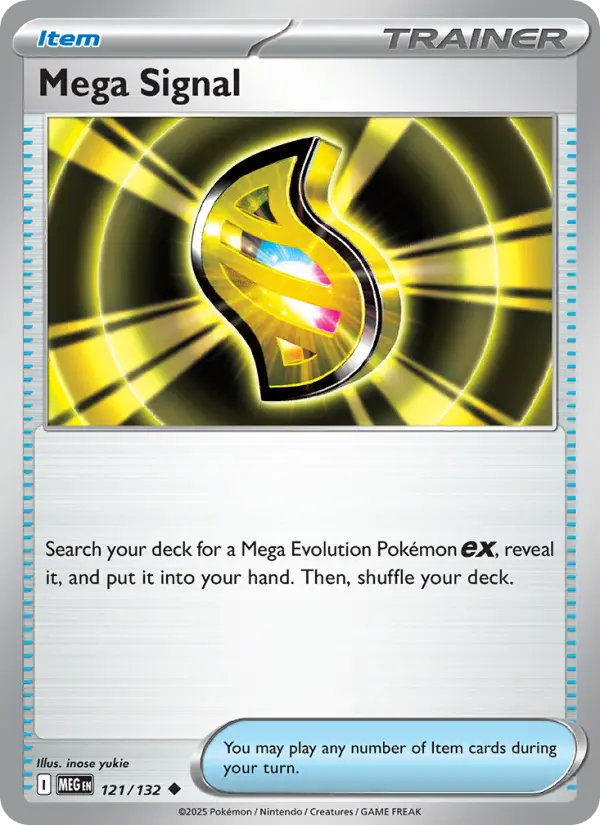 Mega Signal 121 card from Mega Evolution
