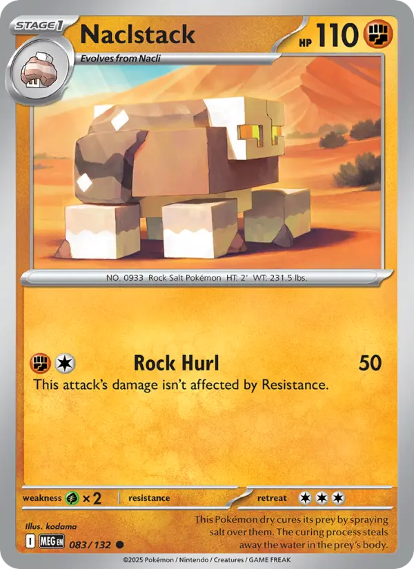 Naclstack 83 card from Mega Evolution