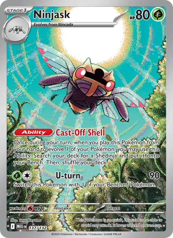 Ninjask 137 card from Mega Evolution