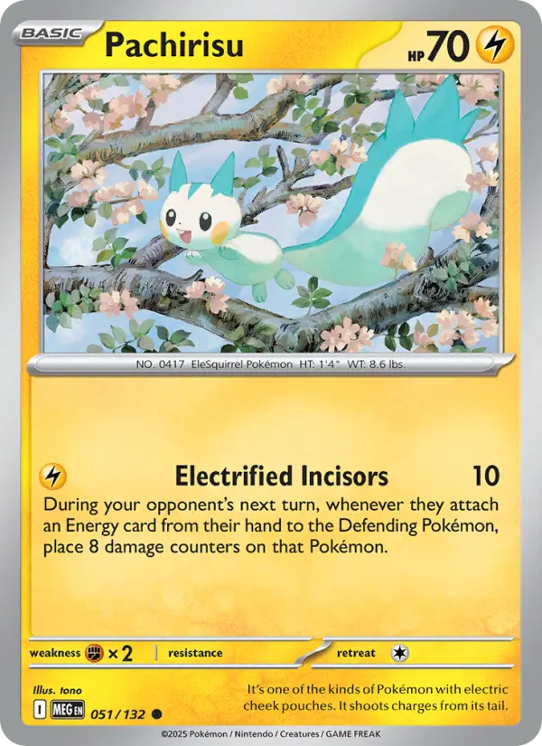 Pachirisu 51 — Mega Evolution 51, Normal finish
