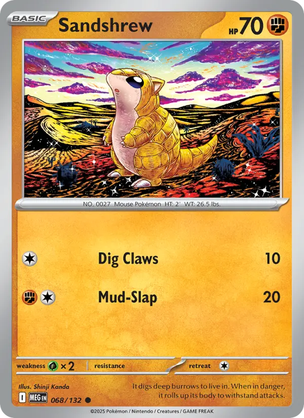 Sandshrew 68 — Mega Evolution 68, Normal finish