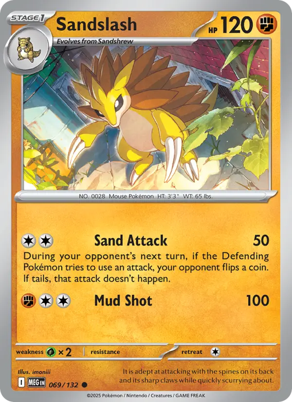 Sandslash 69 — Mega Evolution 69, Normal finish