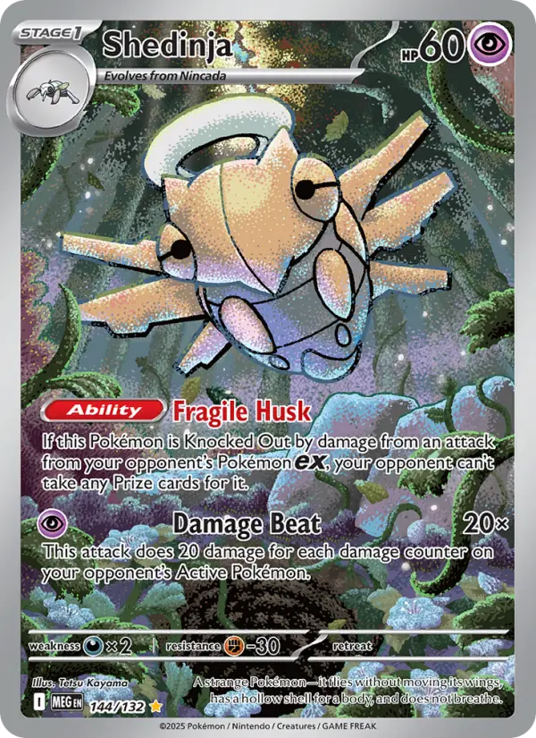 Shedinja 144 — Mega Evolution 144, Holofoil finish