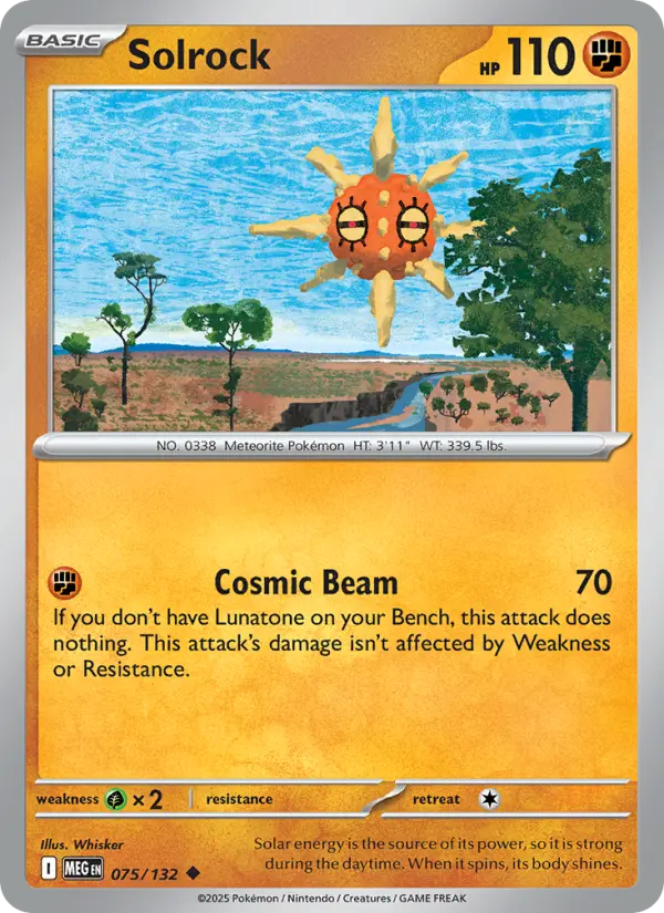 Solrock 75 — Mega Evolution 75, Normal finish