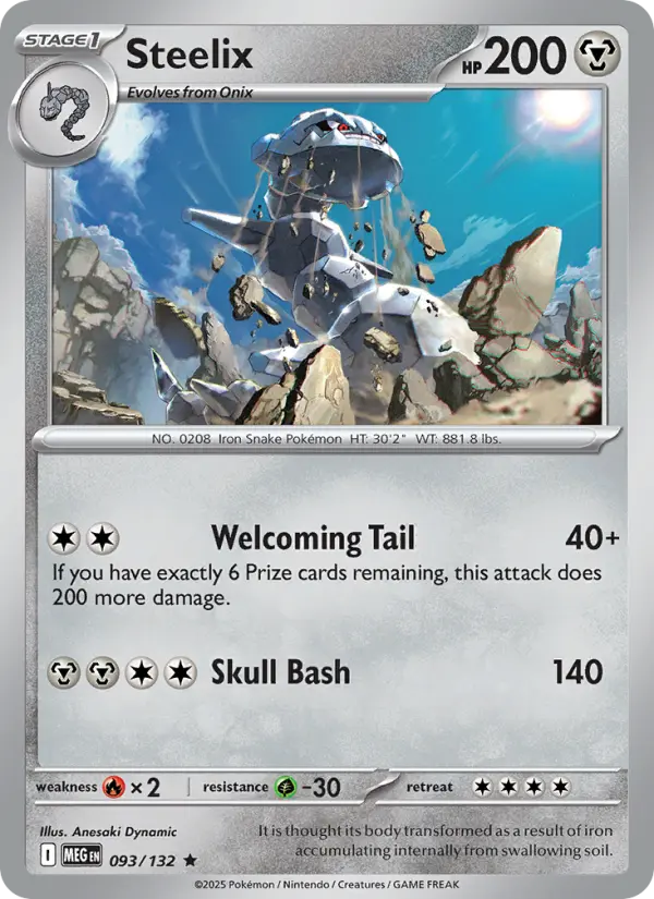 Steelix 93 — Mega Evolution 93, Holofoil finish
